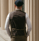Cavani Costume homme | costume 3 pièces | Overcheck marron | Arthur Shelby | Peaky Blinders