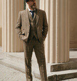 Cavani Costume homme | costume 3 pièces | Overcheck marron | Arthur Shelby | Peaky Blinders