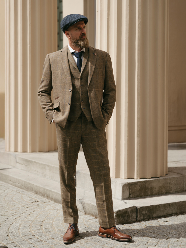 3-piece Peaky Blinders Albert Suit Brown Ready to wear suit