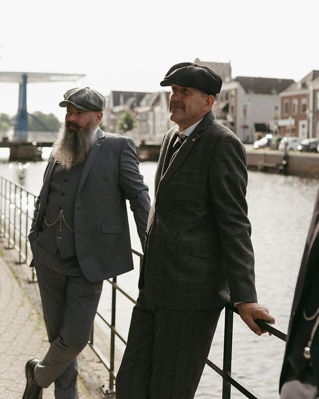 Cavani 3-teiliger Peaky Blinders Albert Anzug Grau - Konfektionsanzug