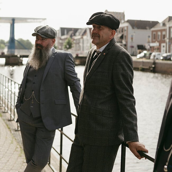 Cavani 3-piece Peaky Blinders Albert Suit Grey - Ready-to-wear suits