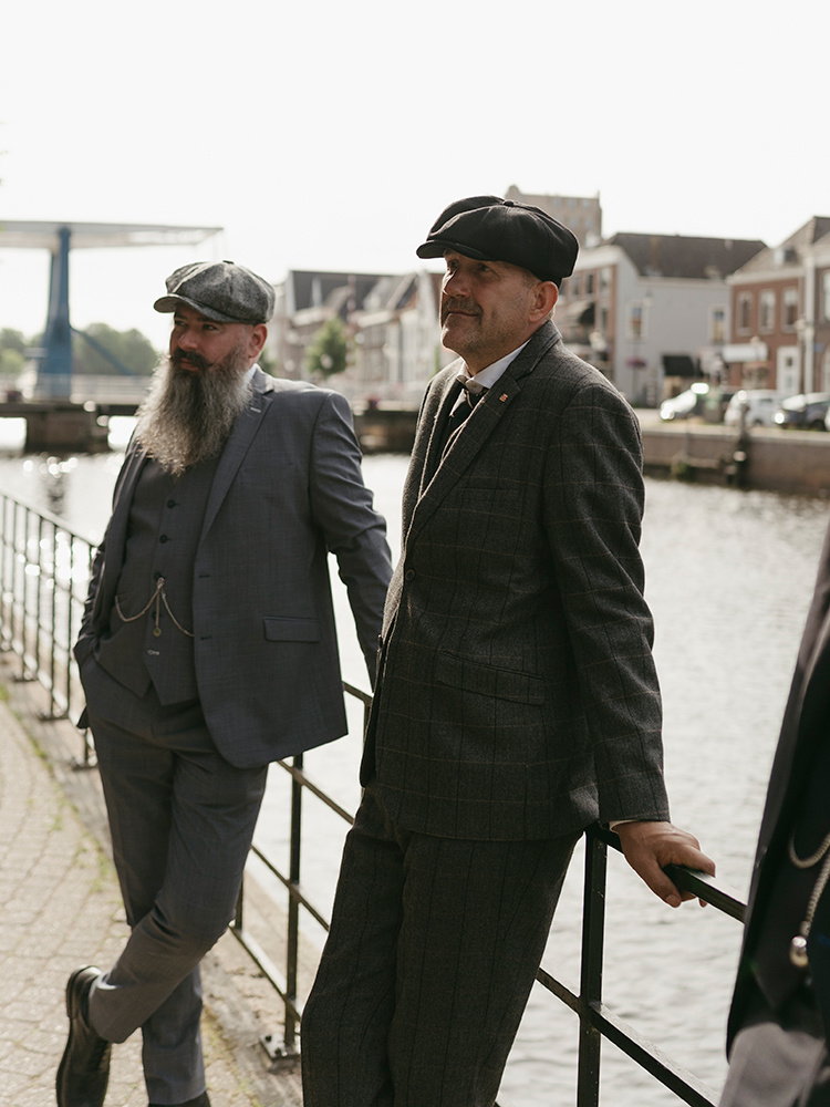Cavani 3-teiliger Peaky Blinders Albert Anzug Grau - Konfektionsanzug