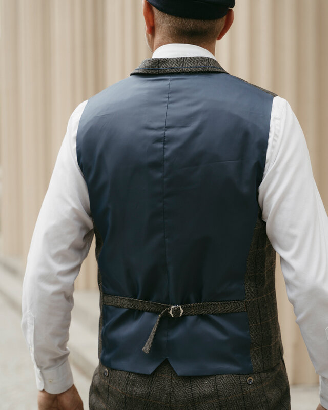 Cavani Traje de 3 piezas Peaky Blinders Albert Gris - Traje listo para usar