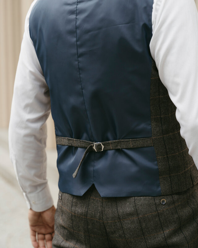 Cavani Traje de 3 piezas Peaky Blinders Albert Gris - Traje listo para usar