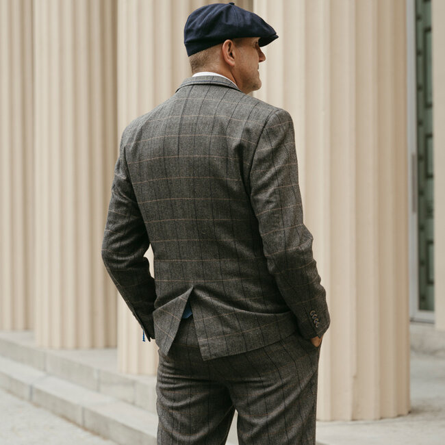 Cavani 3-piece Peaky Blinders Albert Suit Grey - Ready-to-wear suits