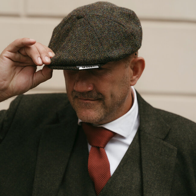 Costume sur mesure pour homme | costume 3 pièces | chevron vert | thomas shelby | peaky blinders