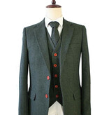 Costume sur mesure pour homme | costume 3 pièces | chevron vert | thomas shelby | peaky blinders