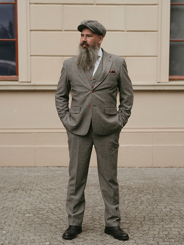Tweed Pak Grijs Visgraat | Peaky Blinders