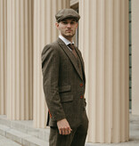 Traje sastre hombre | Traje 3 piezas | Espiga verde | Finn Shelby | Peaky Blinders