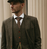 Traje sastre hombre | Traje 3 piezas | Espiga verde | Finn Shelby | Peaky Blinders