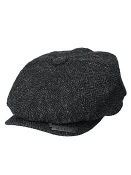 Heather Newsboy cap Zwart