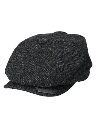 Heather Casquette Newsboy Noir