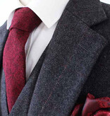 Men's tailored suit | 3-piece suit | black herringbone | Alfie Solomons | Peaky Blinders