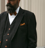 Men's tailored suit | 3-piece suit | black herringbone | Alfie Solomons | Peaky Blinders