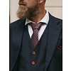 Gewebte Krawatte | blau/orange | Elegante Krawatte für Männer