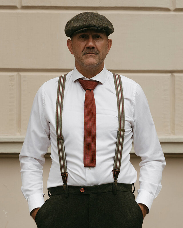 Sir Redman Corbata de lujo | Marrón óxido | De punto | Elegante corbata para hombre