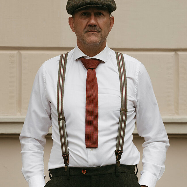 Sir Redman Luxury Tie | Rust brown | Knitted | Elegant tie for men