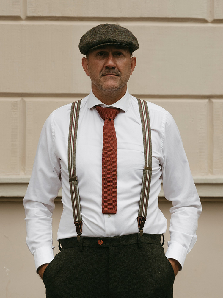 Sir Redman Cravate de luxe | Marron rouille | Tricotée | Cravate élégante pour homme