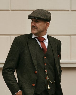Sir Redman Knitted tie Rust brown