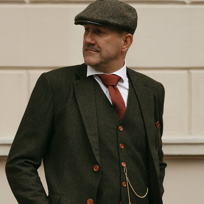 Sir Redman Luxury Tie | Rust brown | Knitted | Elegant tie for men