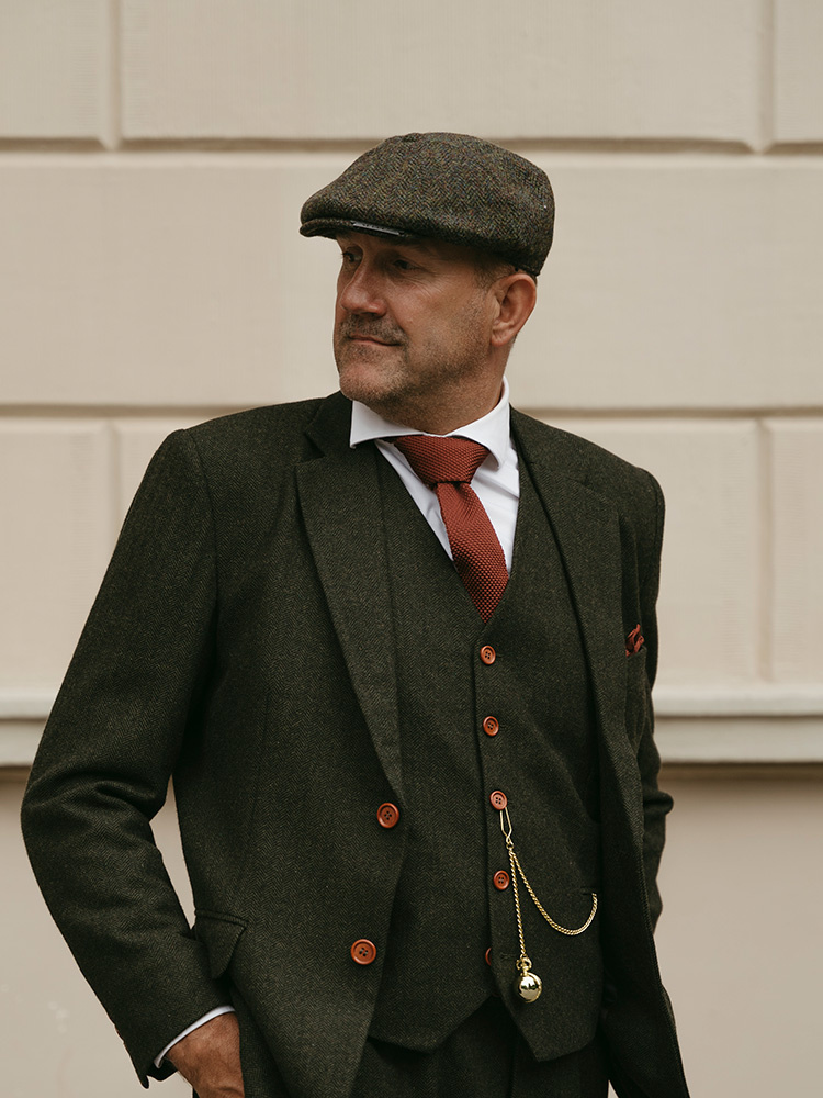 Sir Redman Luxe Stropdas | Roestbruin | Gebreid | Elegante stropdas voor mannen