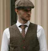 Sir Redman Corbata tejida | Marrón/taupe  | Corbata elegante para hombre