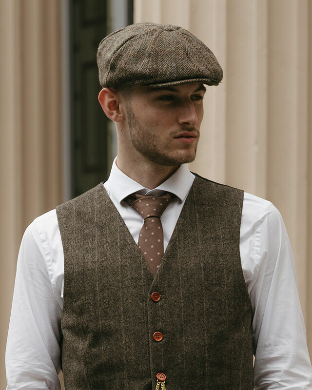 Sir Redman Woven Tie | brown/taupe | Elegant tie for men