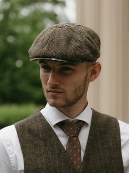Heather Arran cap green/brown