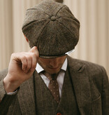 Heather Arran Pet | Harris Tweed | 8-panelen | Groen/Bruin