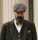 Heather Gorra Arran | Harris Tweed | 8 paneles | Gris