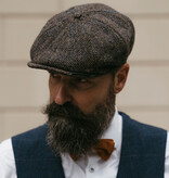 Heather Gorra Arran | Harris Tweed | 8 paneles | Gris