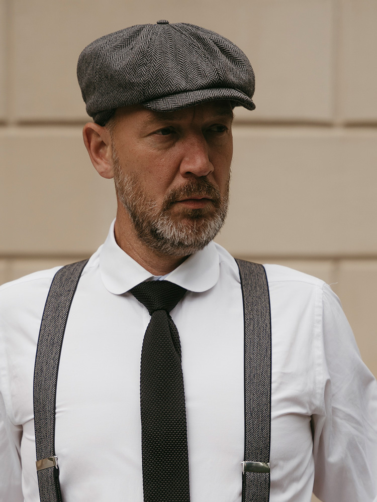 Casquette Officielle Shelby Cobra – Noir à Rayures Grises – Unisexe