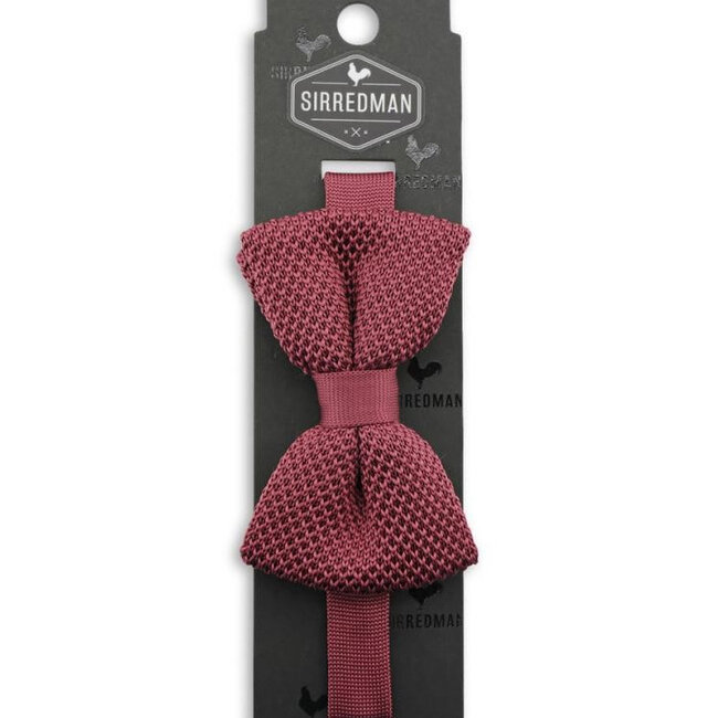 Sir Redman Luxe Vlinderdas | Mauve | Gebreid | Elegante vlinderdas voor mannen
