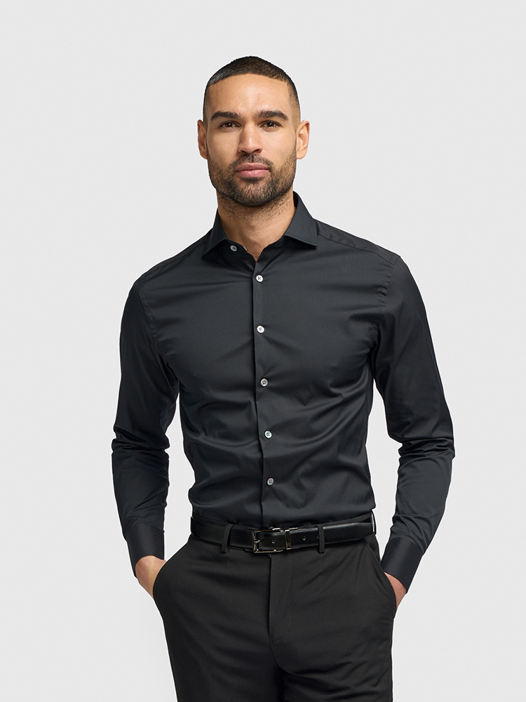 Cavani Monaco Shirt Zwart | Peaky Blinders