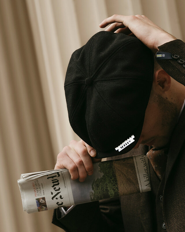 Shelby felt cap Black