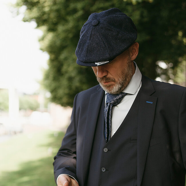 Heather Archie-Mütze | marineblau | 8-Panels | 100% Wolle Twill