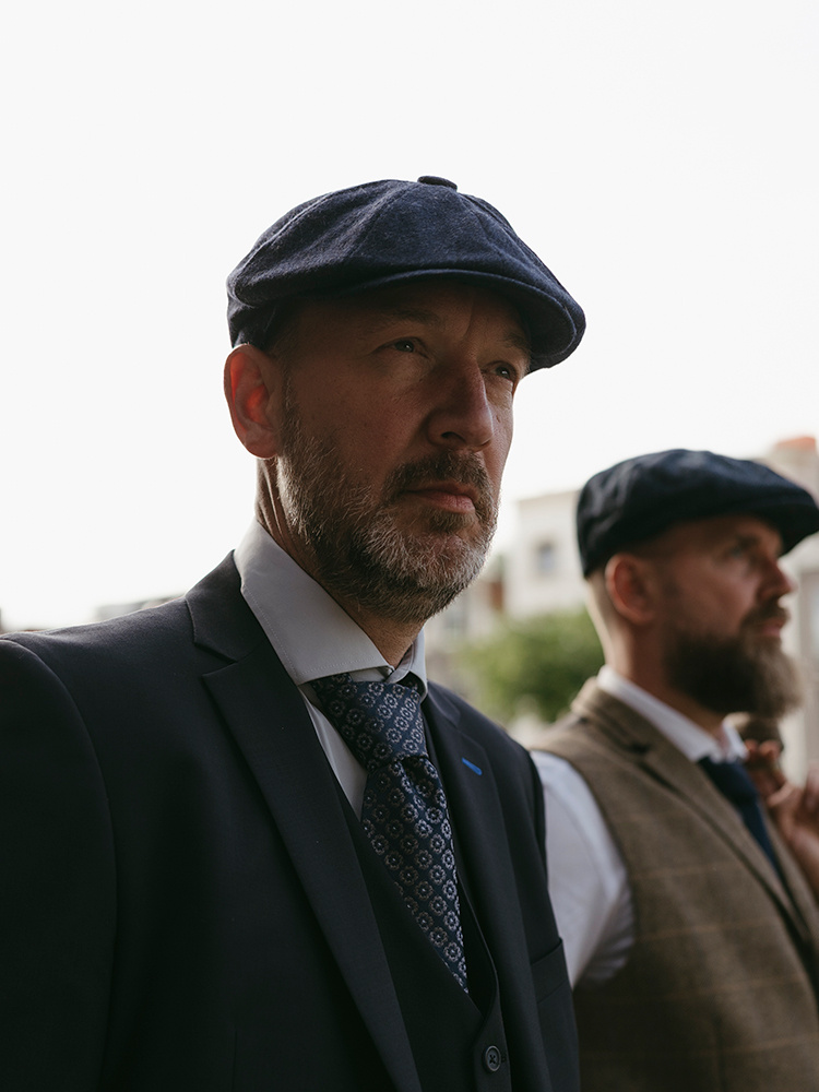 Archie Wool Twill cap Navy