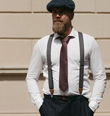 Sir Redman Corbata tejida | azul/naranja | Corbata elegante para hombre