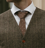 Sir Redman Corbata tejida | Marrón/taupe  | Corbata elegante para hombre