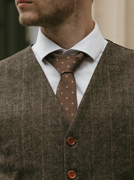 Sir Redman Woven Tie May Mayson Brown