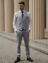 Cavani Caridi | Trousers | Sky Blue | Prince of Wales check