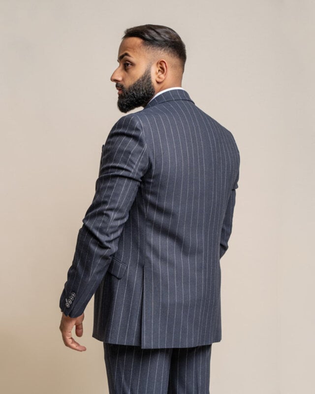 Cavani Invincible | Trousers | navy blue striped