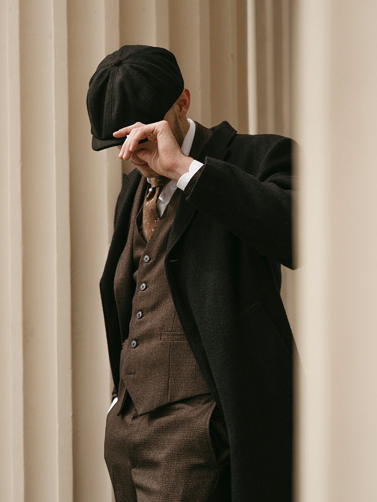 Cavani Caridi | Trousers | Brown | Prince of Wales check