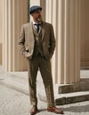 Cavani Albert Blazer | Brown | Herringbone Overcheck