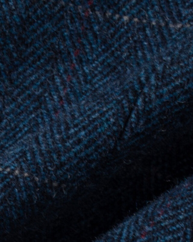 Cavani Carnegi blauw | Gilet | Visgraat overcheck