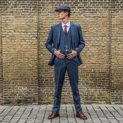 Carnegi blauw  - Pantalon