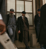 Abrigo largo de lana | Negro | Hombre | Estilo años 20 | Peaky Blinders