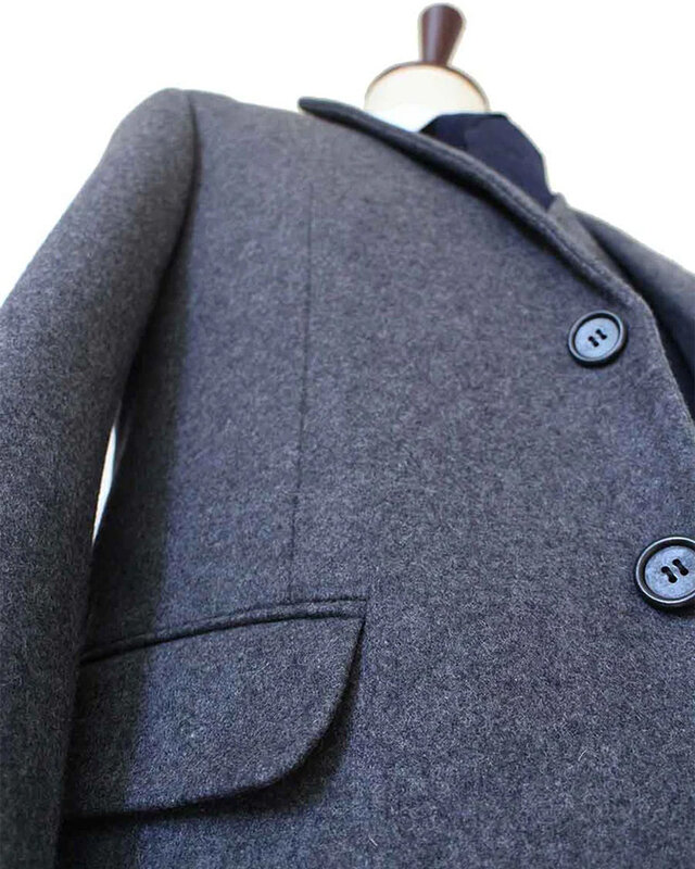 Herren-Maßanzug | 3-teiliger Anzug | grauer Twill | Arthur Shelby | peaky blinders
