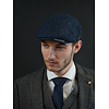 Heather Gorra Highland | Harris Tweed | Gorra plana clásica | Azul