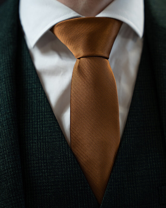 Sir Redman Classic Tie | Cognac | Elegant tie for men